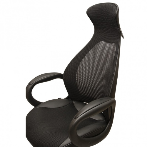 Кресло офисное Brabix Premium Genesis EX-517 тань/экокожа/сетка, черное 531574 фото 4